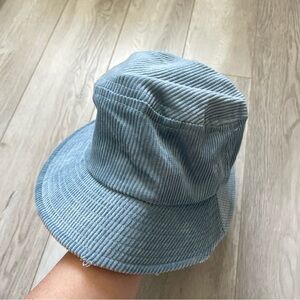 Lite Year Hat corduory bucket unisex Blue one size preppy streetwear hipster y2k
